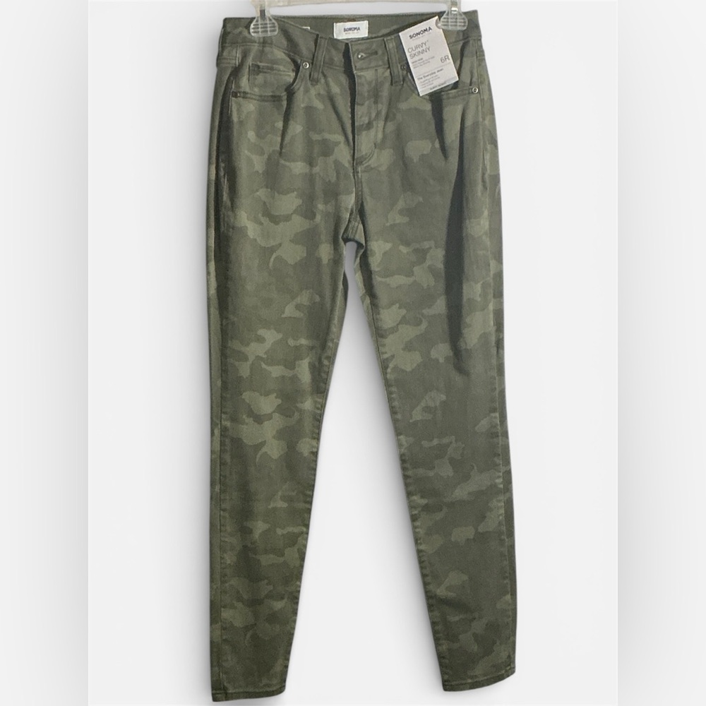 Sonoma Curvy Skinny Camo Jeans